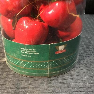 Lot of 2 Tubes of Apple Holiday Ornaments