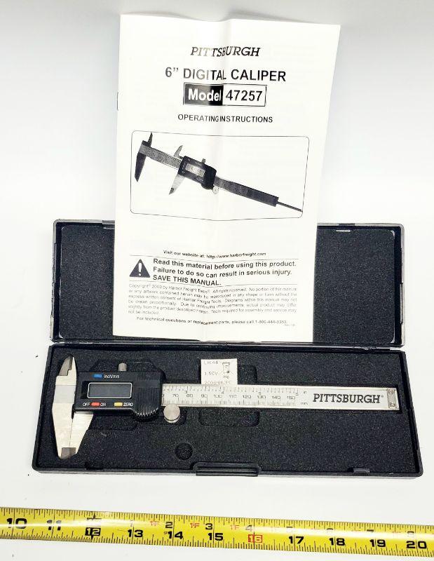 PITTSBURGH 6" DIGITAL CALIPER