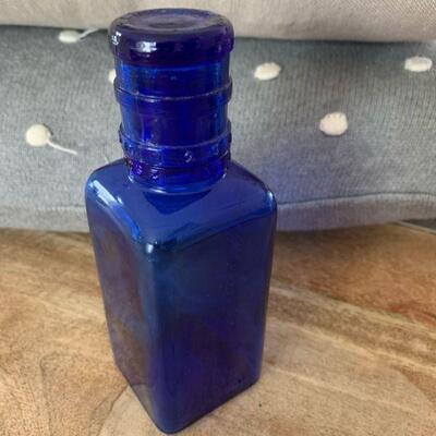 Cobalt blue John Wyeth & Bro Medicine bottle