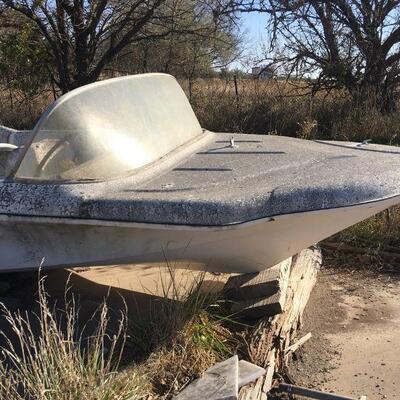 Cool Vintage RedFish 1950s Cadillac style fiberglass boat shell 
