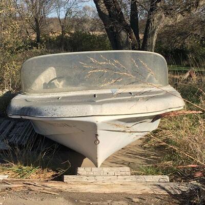 Cool Vintage RedFish 1950s Cadillac style fiberglass boat shell 