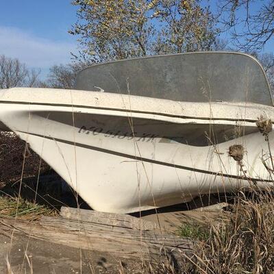 Cool Vintage RedFish 1950s Cadillac style fiberglass boat shell 