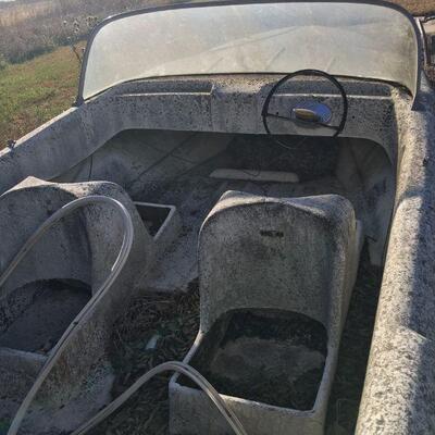 Cool Vintage RedFish 1950s Cadillac style fiberglass boat shell 