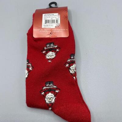 New Holiday Santa Socks Woman's Size 4-10 YD#012-1120-00041