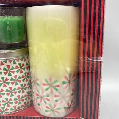 Peppermint Bon-Bon Scented Candle Gift Box Set YD#011-1120-00186