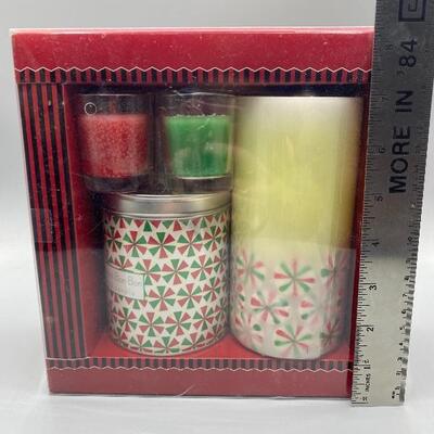 Peppermint Bon-Bon Scented Candle Gift Box Set YD#011-1120-00186