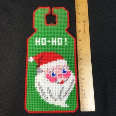 Crocheted Holiday Santa Claus Door Knob Hanger