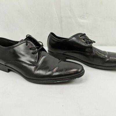 ALDO Black Leather Lace Up Oxford Dress Shoes, Men's Size 9.5