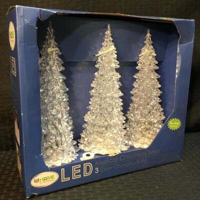 Rite Aid Home for the Holidaysâ„¢ Boxed Set of 3 LED Musical Holiday Trees