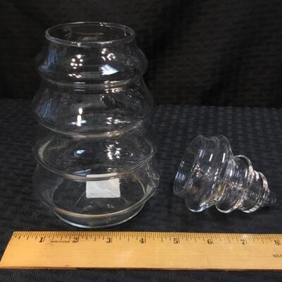 Glass Christmas Tree Candy Jar