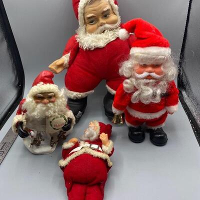 Vintage Santa Claus Lot -- Rushton Santa included!!