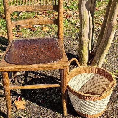 UM24: Antique Chair & Basket