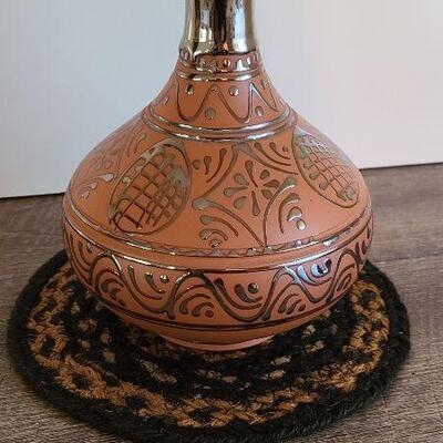 D60: Terra Cotta with Silver Overlay