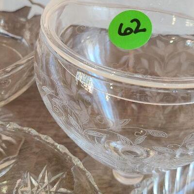 D62: Cystral Serving/Candy Dishes