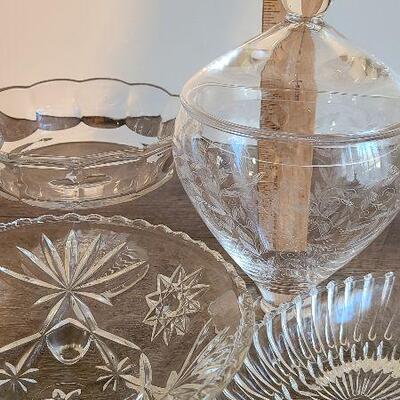 D62: Cystral Serving/Candy Dishes