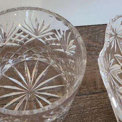 D63: Cut Cystal Candy Jar & Compote