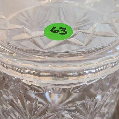 D63: Cut Cystal Candy Jar & Compote