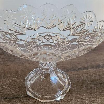 D63: Cut Cystal Candy Jar & Compote