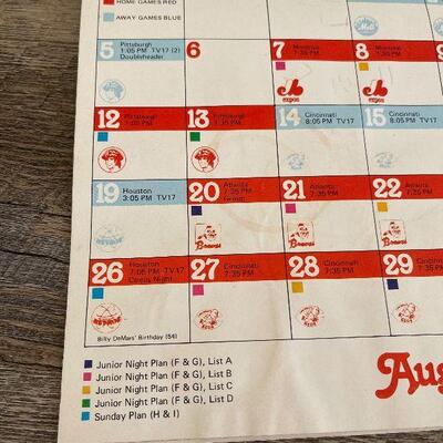 D79: Phillies 1979 Calendar