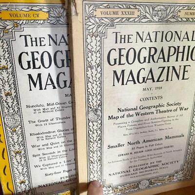F102: Lot of Audubon and National Geographic Magazines and Pamphlets