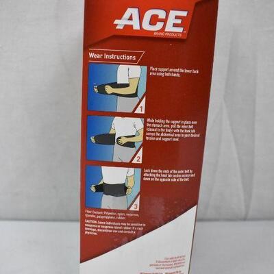 ACE Brand Adjustable Back Brace, Odor Resistant, Resists Bunching - New