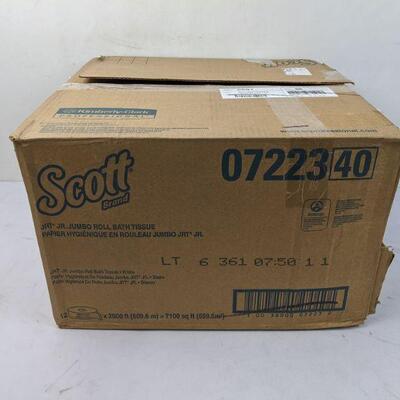 Scott, KCC07006, Coreless Jumbo Roll Tissue, 12 / Carton, White - Open Box, New