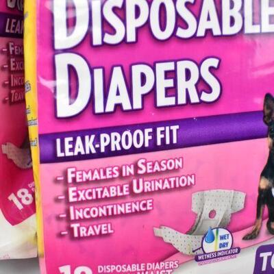 OUT! Pet Care Disposable Female Dog Diapers, 33 count - New