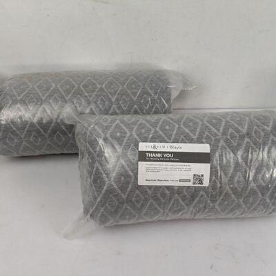 Pair of Standard Pillows by Eli & Elm, Premium Shredded Foam - New