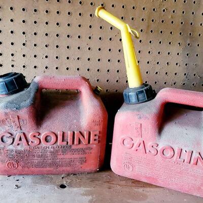 2 PLASTIC GAS CONTAINERS 