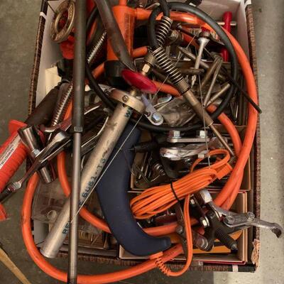 Large box of tools / auto repair / gear pullers