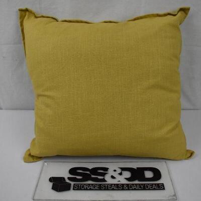 Mustard Yellow Throw Pillow approx 21