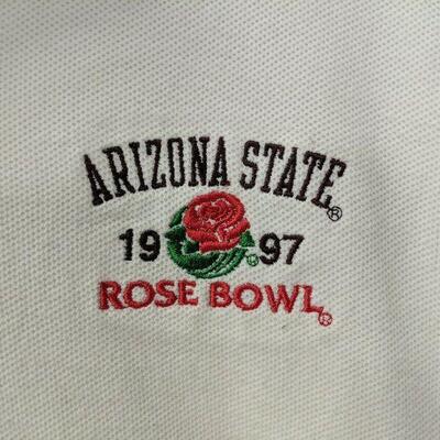 Vintage 1997 Arizona State Rose Bowl AultXL Embroidered Polo Shirt Short Sleeve