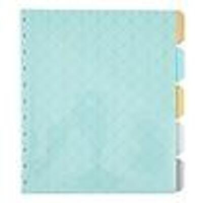 Martha Stewart Discbound Dividers with Pockets Side-Tab Format Blue - New