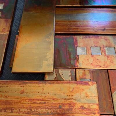 Copper and mother of pearl wall art MSRP $1,200