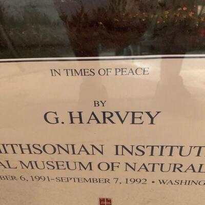Signed G. Harvey print 