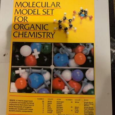 Molecular model set for organic chemistry 