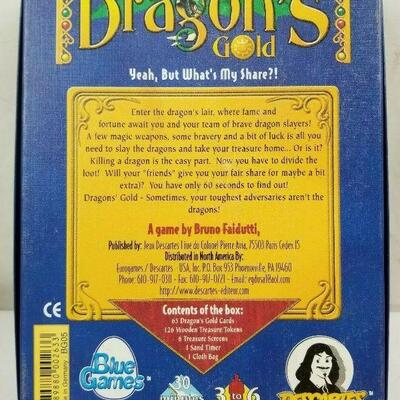 Dragon's Gold Board Game by Bruno Faidutti, Out of Print, 2000