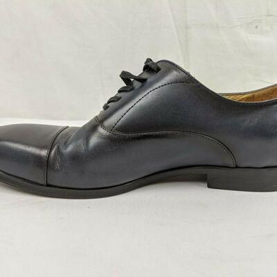 ALDO Navy Leather Lace Up Oxford Toe Cap Dress Shoes Men's Size 9.5