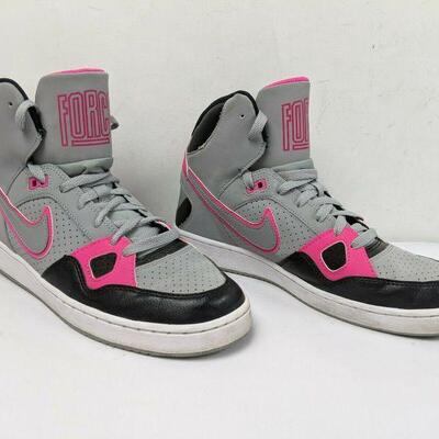 Nike Son of Force Mid Gray/Pink/Black Athletic Sneakers Men's Size 9, 616281-001