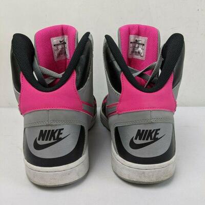 Nike Son of Force Mid Gray/Pink/Black Athletic Sneakers Men's Size 9, 616281-001