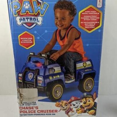 Nickelodeon's PAW Patrol: Chase Quad, 6-Volt Ride-On Toy by Kid Trax - New