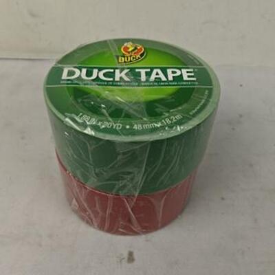 Duck Brand Color Duct Tape Christmas Holiday Combo 2-Pack, 20 Yards/Ea - New