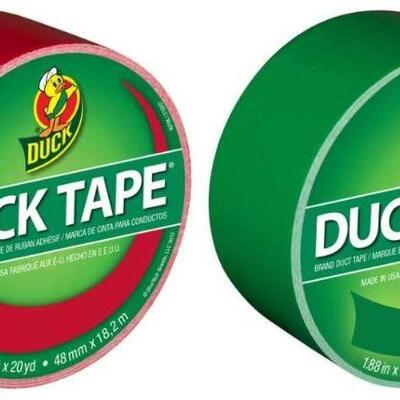 Duck Brand Color Duct Tape Christmas Holiday Combo 2-Pack, 20 Yards/Ea - New