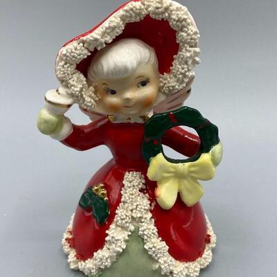 Napco Vintage Holiday Angel Bell YD#011-1120-00195
