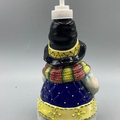 Ceramic Snowman Soap Dispenser YD#012-1120-00006