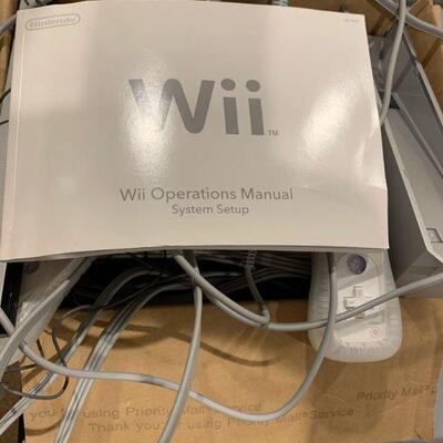 Wii gaming console, controls, and other