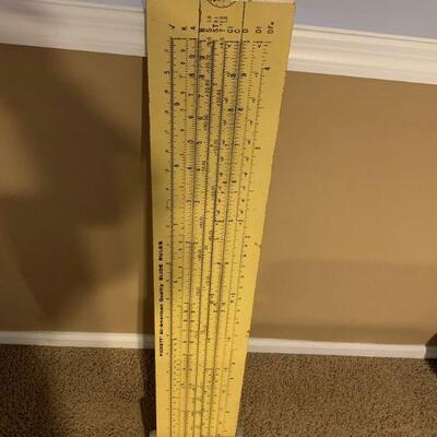 HUGE slide rule by Pickett all American slide rules