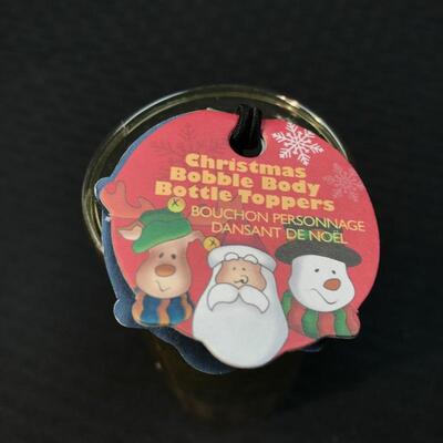 Santa Claus Holiday Wine Bottle Bobble-Topper YD#017â€“1120-00069
