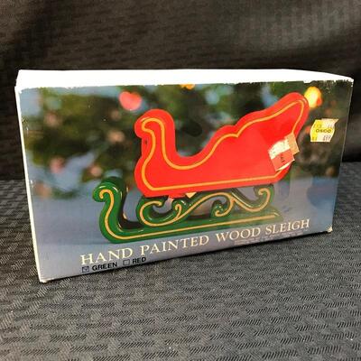 Holiday Sleigh Decor Piece NIB