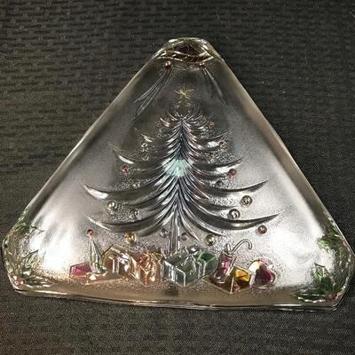 MikasaÂ® Glass Holiday Platter